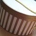Glam Gold and cream Vintage Hat Box Small