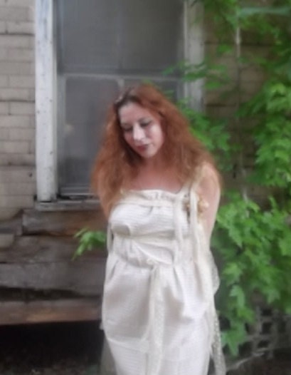 Romantic Victorian Bohemian  Dress, Gown, Ruffles and Lace