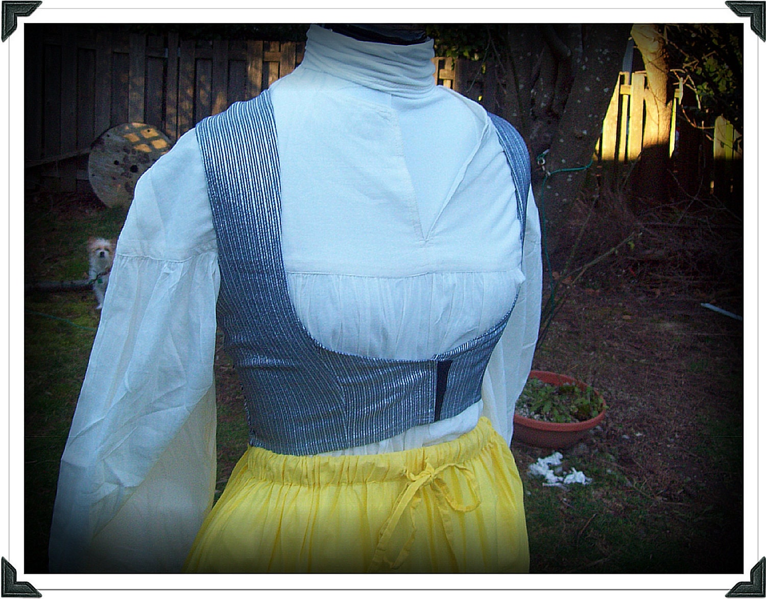 Sparkling pinstripe silver and grey women's vest, gypsy, bellydance, bohemian