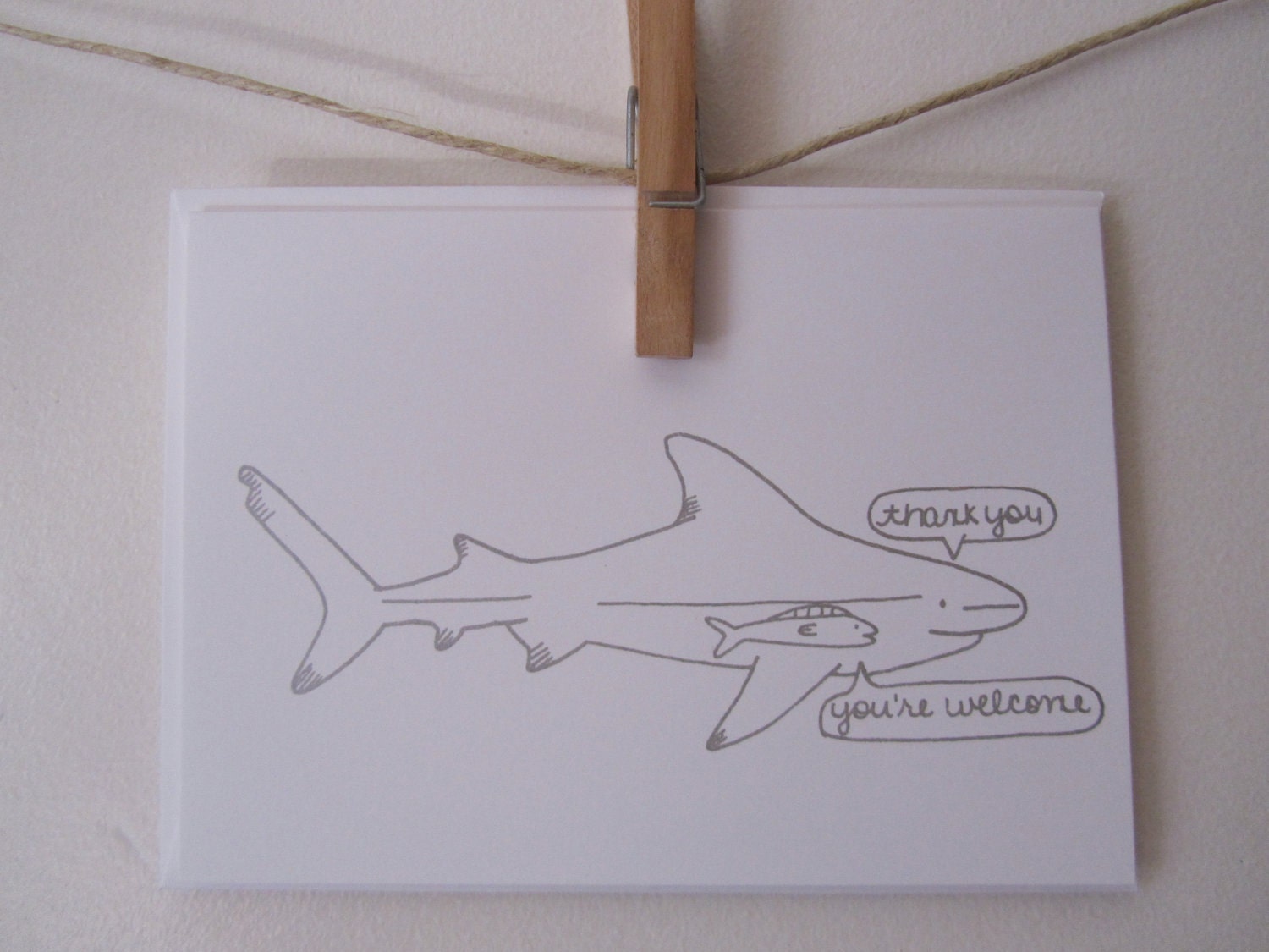 Shark Thank You Card
