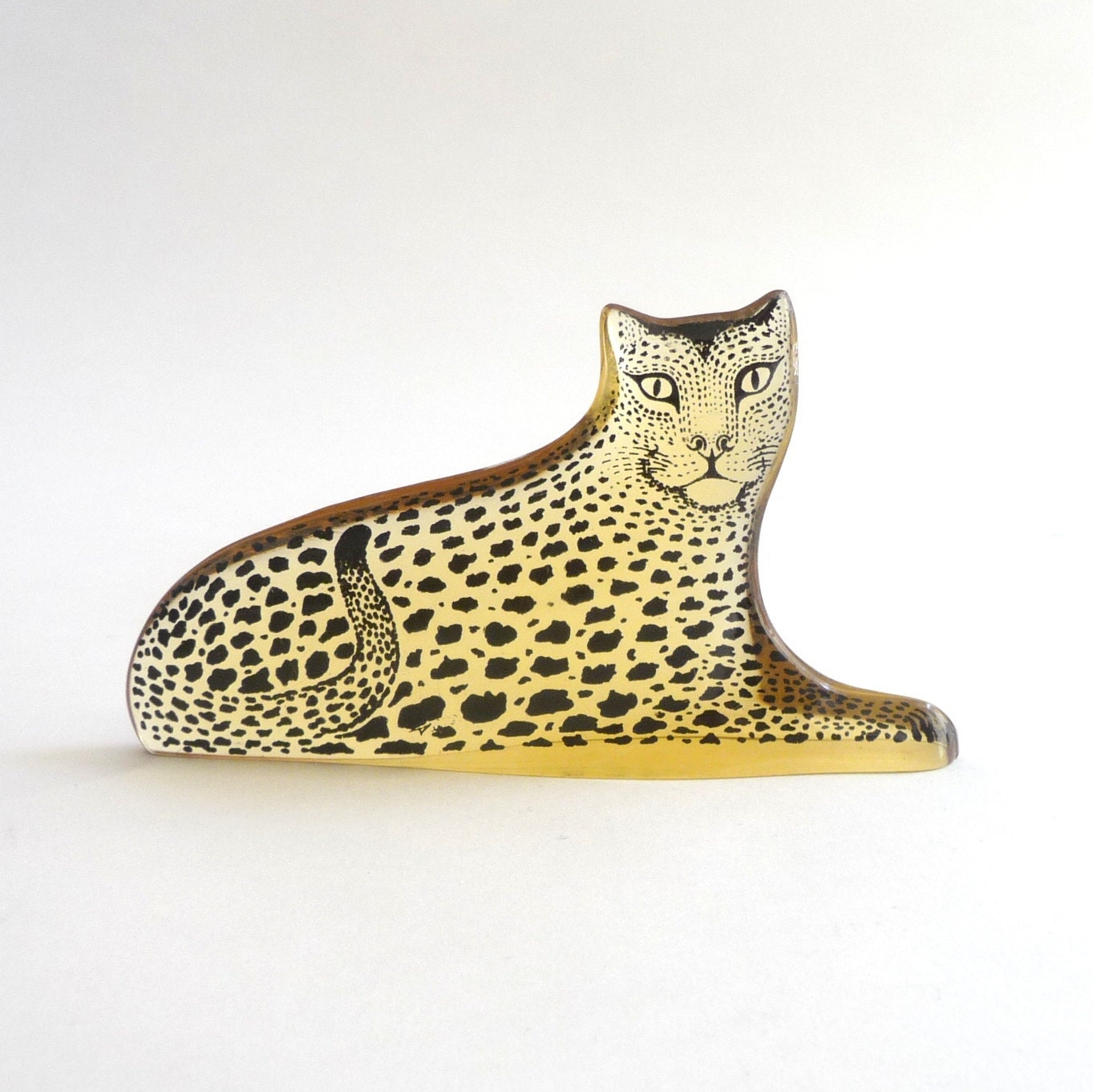 1970s Abraham Palatnik Lucite Leopard