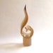 Modernist Glass Sculpture by Elio Raffaeli for  Cenedese Dantes Flame