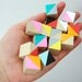RESERVED FOR MELISSA- Hand painted wooden cubes