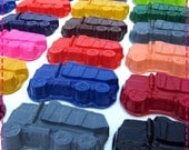 GARBAGE / DUMP TRUCK Crayon Favors - Party Pack of (20) - Red, Yellow, Green, Purple, Orange, Blue, Turquoise, Lime, Brown, Black, Etc.