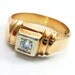 14K Antique Victorian European Cut Diamond Men's Diamond Ring