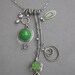 grass green double pendant
