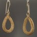 Gold Viking Knit Hoops