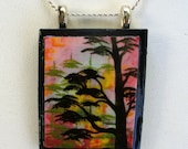 THE RAINBOW FOREST ORIGINAL ART PENDANT