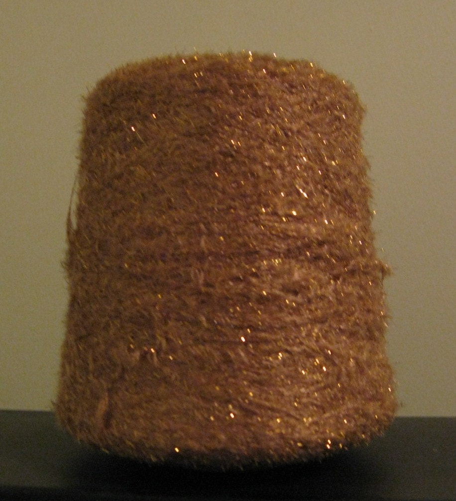 Cone of Gold Flecked Two Ply Craft Thread