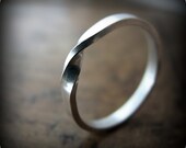 Moebius ring - recycled sterling silver ring