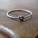 Knot ring - recycled sterling silver ring