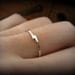 Bypass ring - recycled sterling silver ring