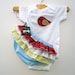 Girls Baby clothes - Onesie With Ruffled Bloomers with Red with Birds Gift Set 18 month