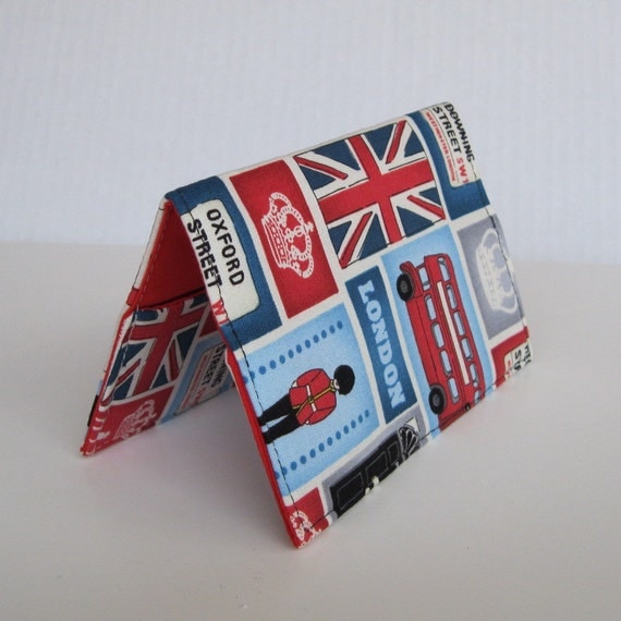 Passport Fabric Case Cover - I Love London