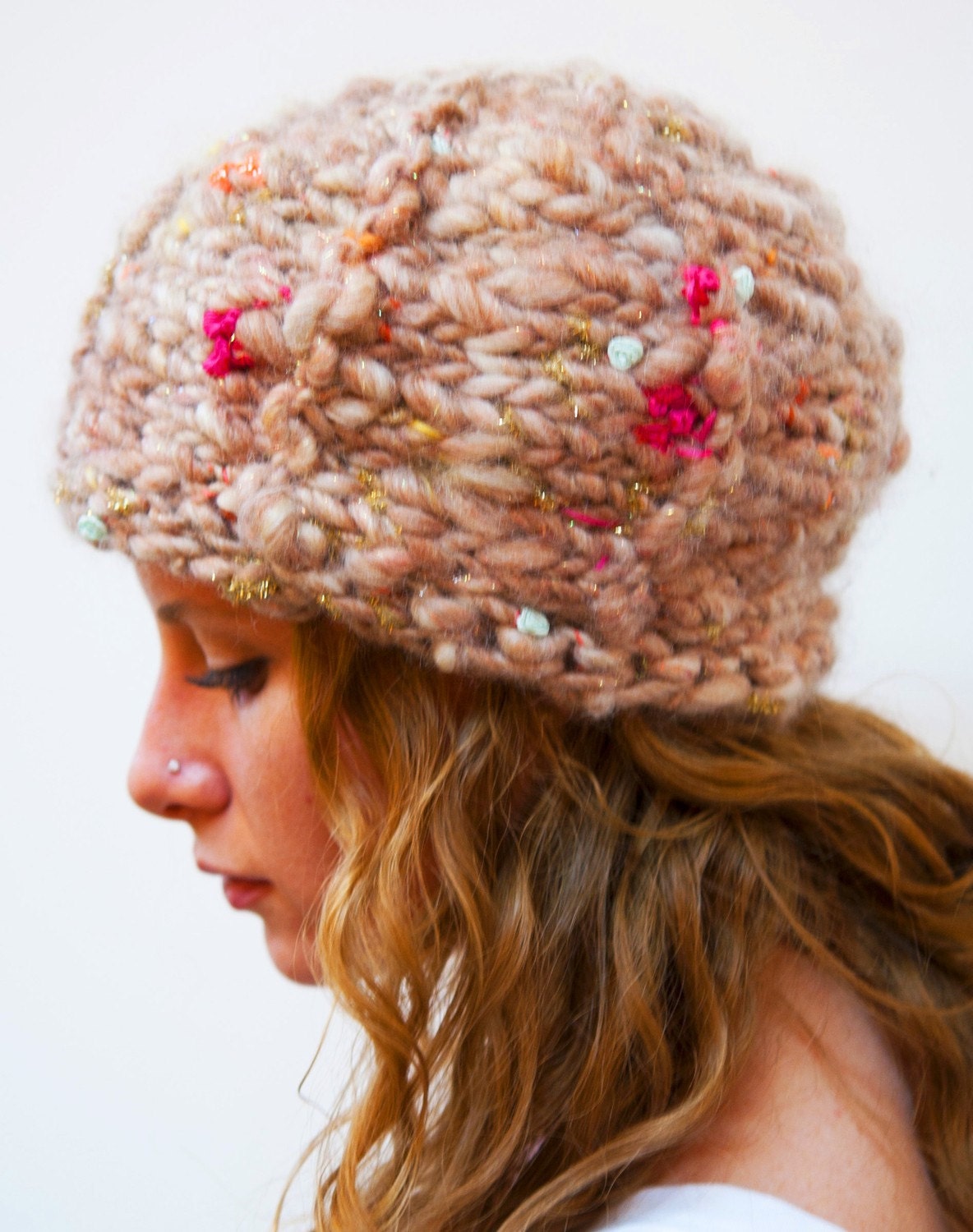 Pincushion Hat - hand knitting pattern PDF