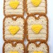 Toast Scarf with Butter Hearts - Ready to Ship
