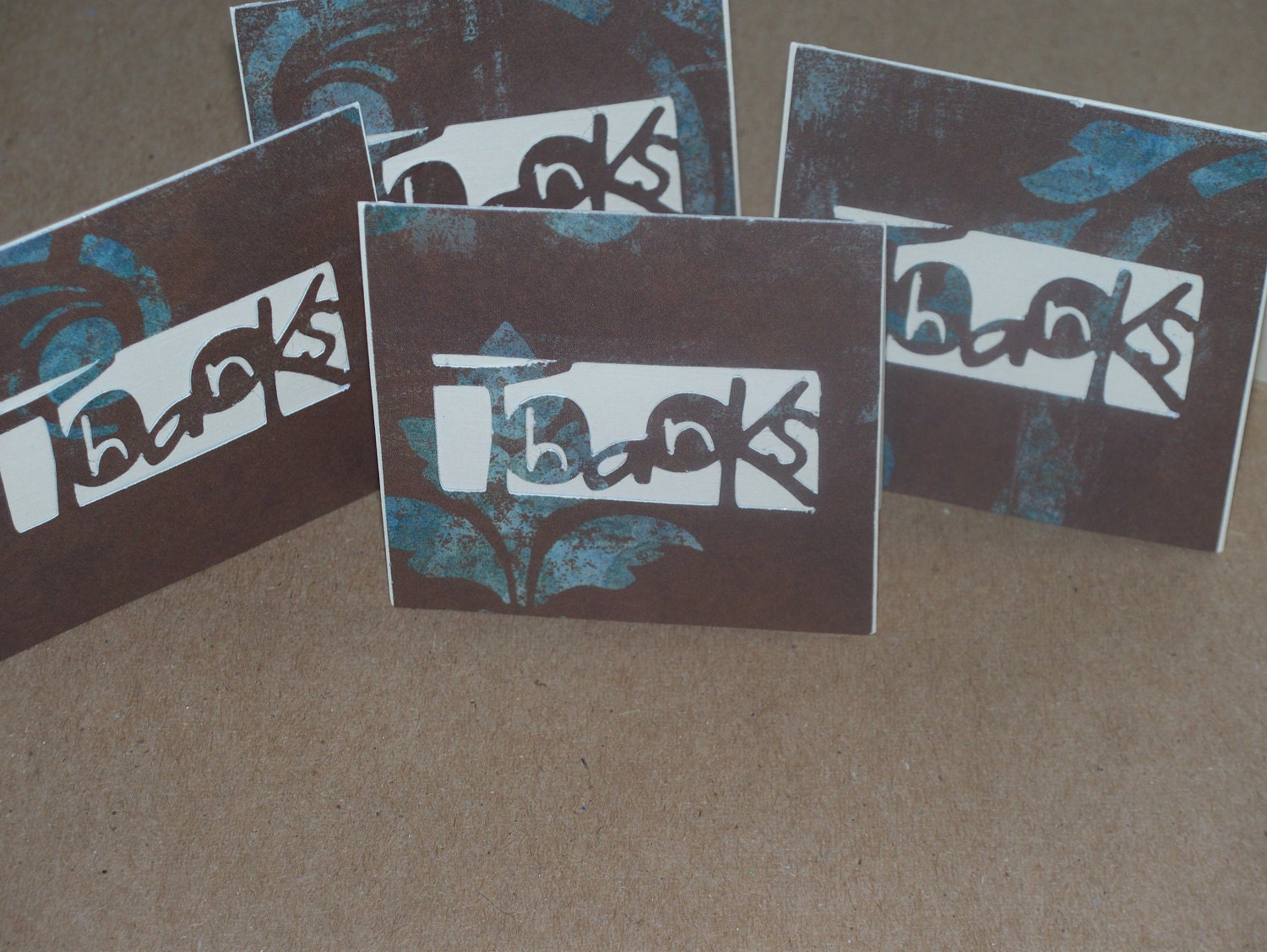 Blank Mini Thanks Card - Set of 4