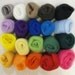 20 Colors Wool Roving Super Pack for Felting or Spinning