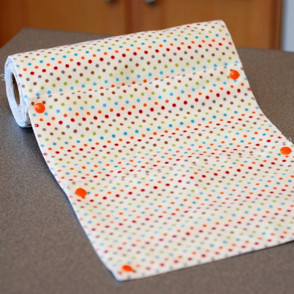 Custom Order - Reusable, Eco Friendly Snapping Paper Towel Set - YOU CHOOSE PRINT - Flannel and Birdseye