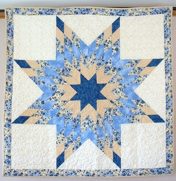 Lone Star or Star of Bethlehem Quilt by doodlebugquilts on Etsy