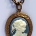 Lady Cameo Necklace - Vintage Inspired, Victorian, Renaissance, Traditional