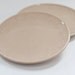 Pottery Dishes - Dessert Plates - Set of 2 - Linen