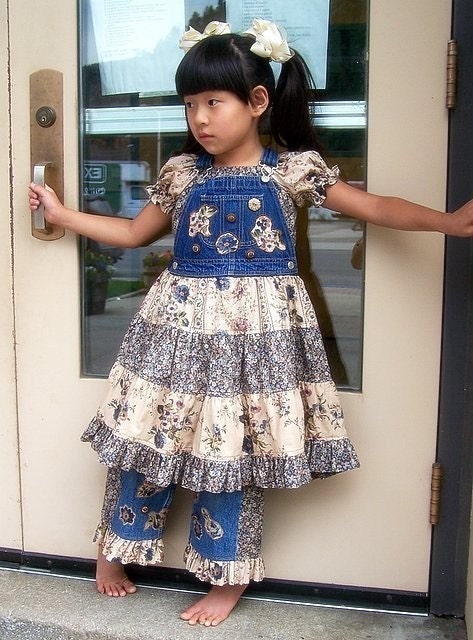 Denim Twirl Jumper and Embellished Jeans eBook Pattern ON SALE 30% OFF