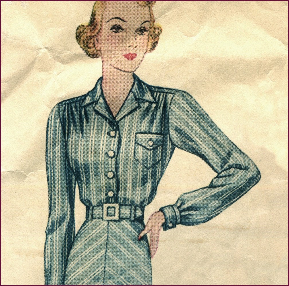 1930s sport blouse and skirt ensemble 32 bust