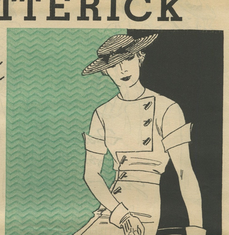 Butterick Fashion News pattern booklet August 1934 in PDF