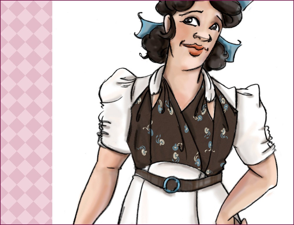 NVL 1930s knot bodice day dress 42 bust PLUS SIZE