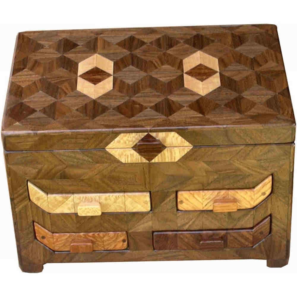4 Drawer Brown Tone Cabinet