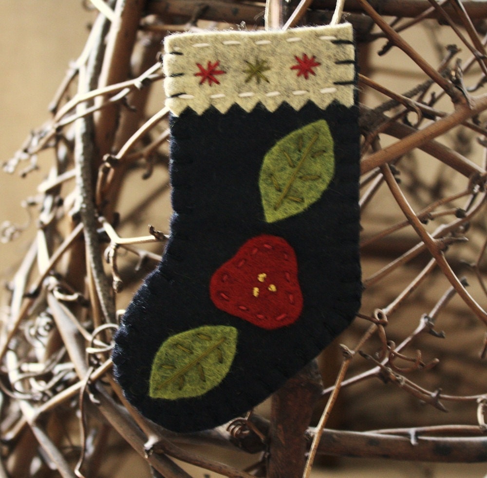 felt stocking ornament holiday decoration