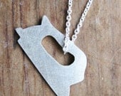 IRON sterling silver necklace