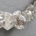 twin pointed TINY HERKIMER quartz crystal necklace