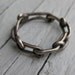 macrame KNOT sterling silver ring sz 5.5