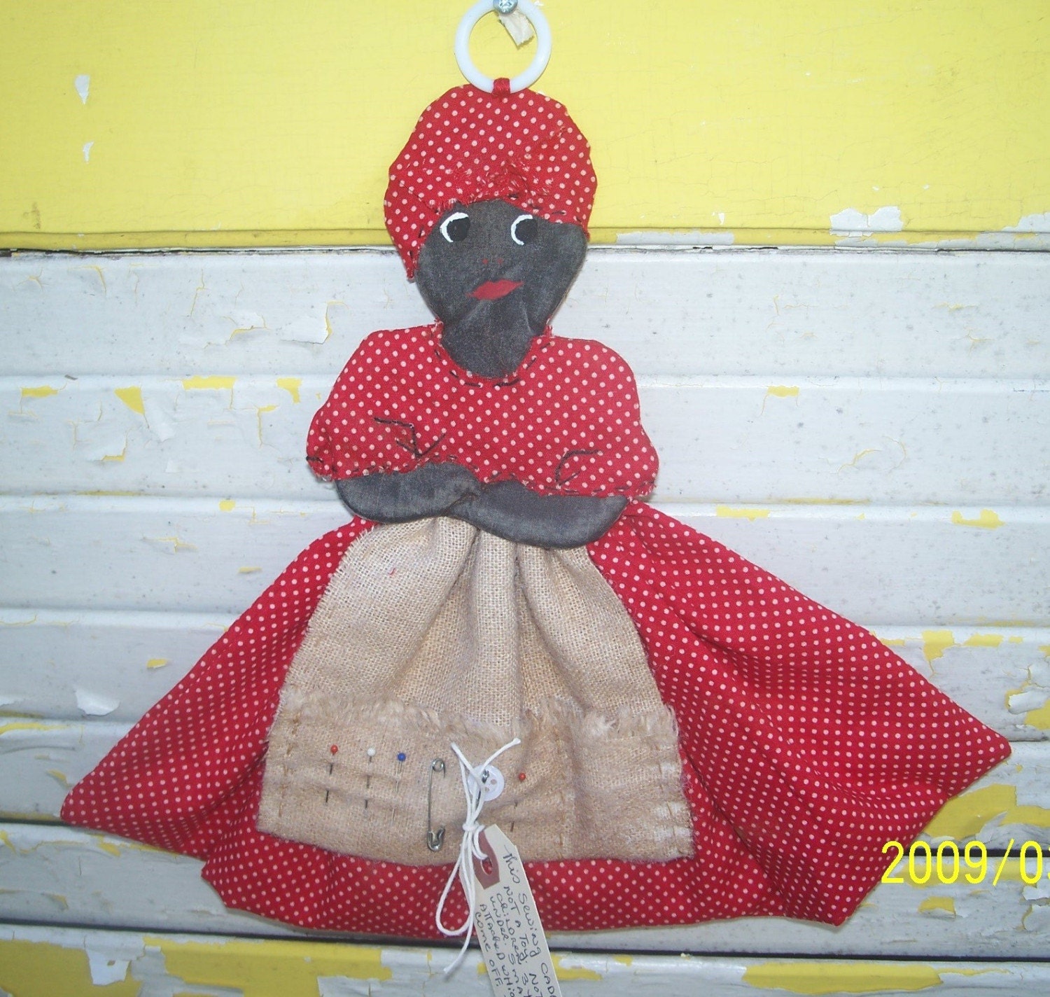 Primitive Mammy Sewing Caddy CaaT, OFG