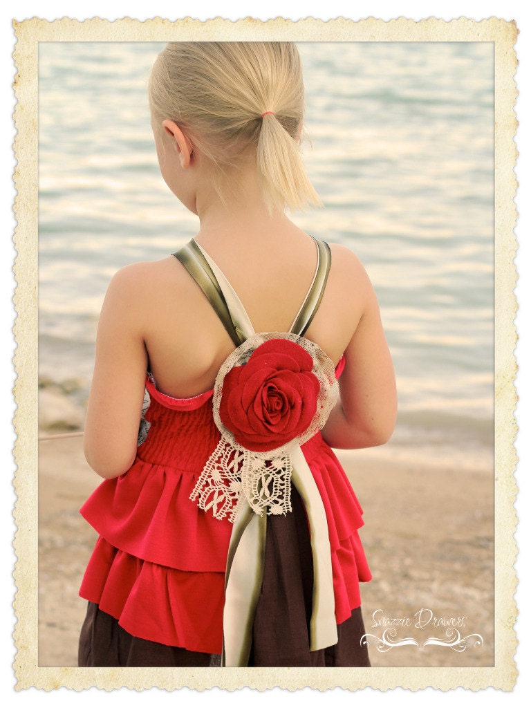 NEW - London Tea Rose Felt Flower PDF Pattern Tutorial