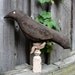Primitive Large Folk Art Crow Make Do