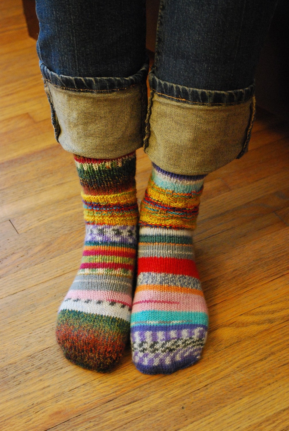 stripey socks