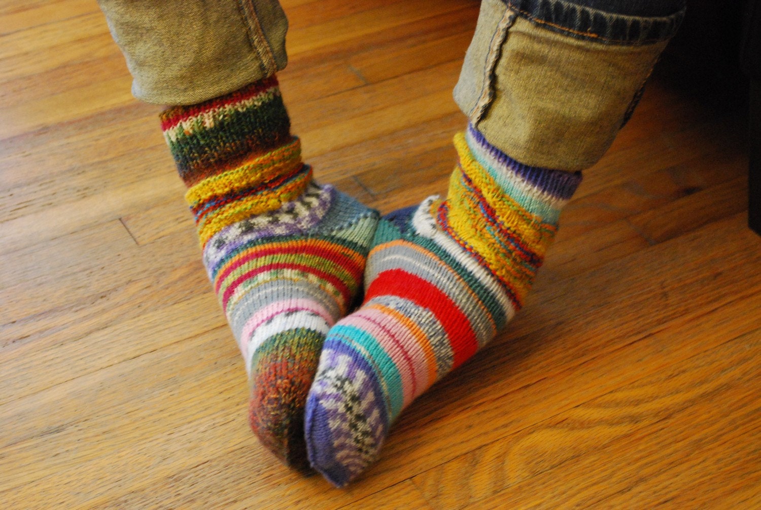 stripey socks
