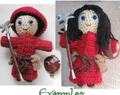 Made to Order 6 inch Crocheted Plushie Doll - Fully Customizable