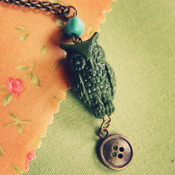 the crafty owl necklace