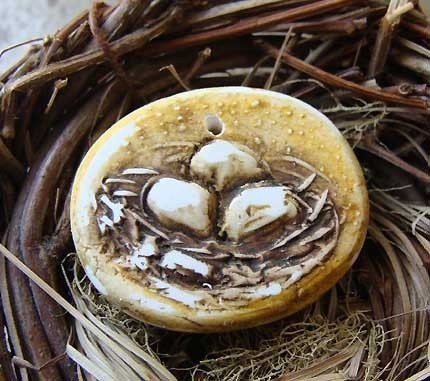 Yellow Nest Pendant