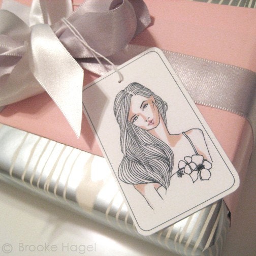Lined Lady Tags