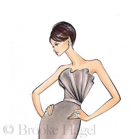 Kate Fashion Illustration Print