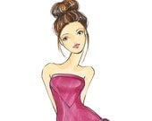 Mae - Fashion Illustration Print