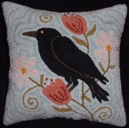 Primitive Needle Punch PATTERN Daisy Crow