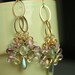 Long Glam Dangle Earrings Wire Wrapped Labradorite Pink Amethyst Champagne Citrine Prehnite