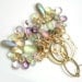 Long Glam Dangle Earrings Wire Wrapped Labradorite Pink Amethyst Champagne Citrine Prehnite