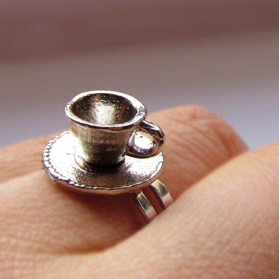 Miniature Tea Cup Ring